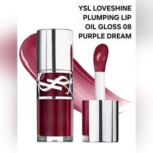YSL LOVESHINE PLUMPING LIP OIL GLOSS 08 PURPLE DREAM. BNIB